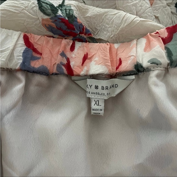 Lucky Brand | Off The Shoulder Boho Floral Dress | Multi - Picture 11 of 14